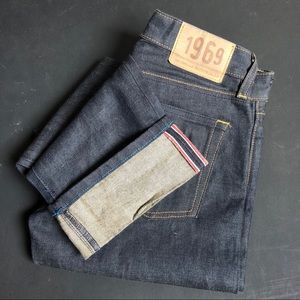 Gap Straight Fit Selvedge dark denim jeans 29wx31L